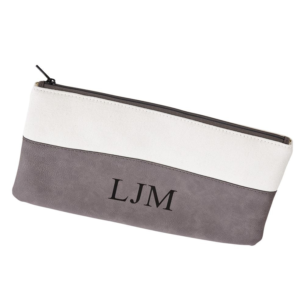 Leatherette/Canvas Grey Case