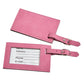 Pink Leatherette Luggage Tag