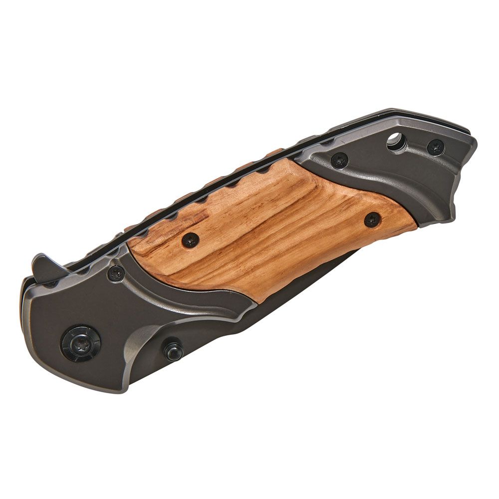 Wood Handled Pocket Knife, 4.5" X 1.25" Closed