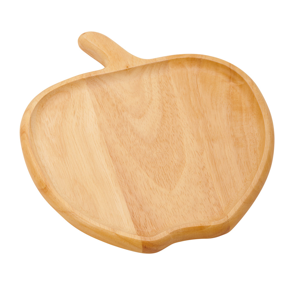 Wood Apple Dish, 9" X 8" X .75"