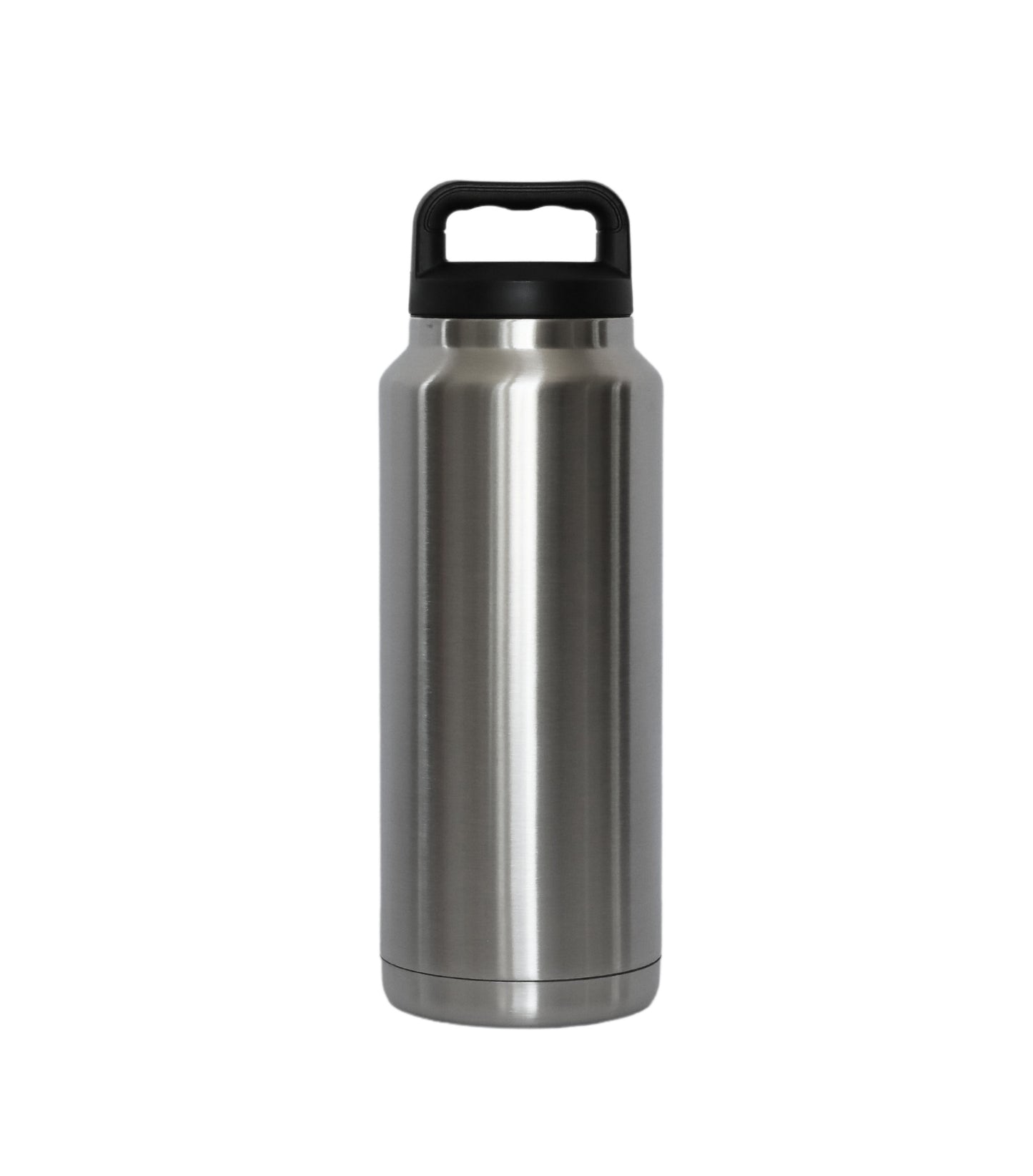 36 Oz Stainless Steel Twist-Off Cap Water Bottle- Silver