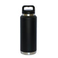 36 Oz Stainless Steel Twist-Off Cap Water Bottle - Black