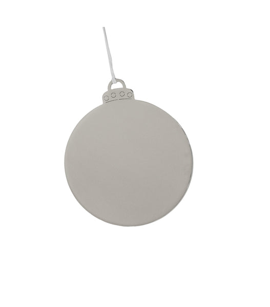 Ball Ornament w/White Tassel